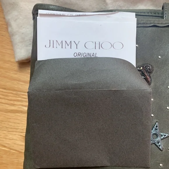 Jimmy choo zodiac sign star studs leather tote 2 ways! - Picture 8 of 11